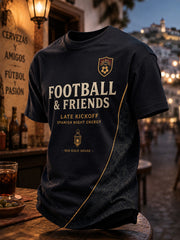 Men's Gift For Football Fans Print Casual Tee