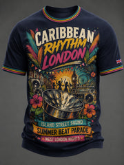 Men's Caribbean London Festival Notting Hill Carnival Printed T-shirt