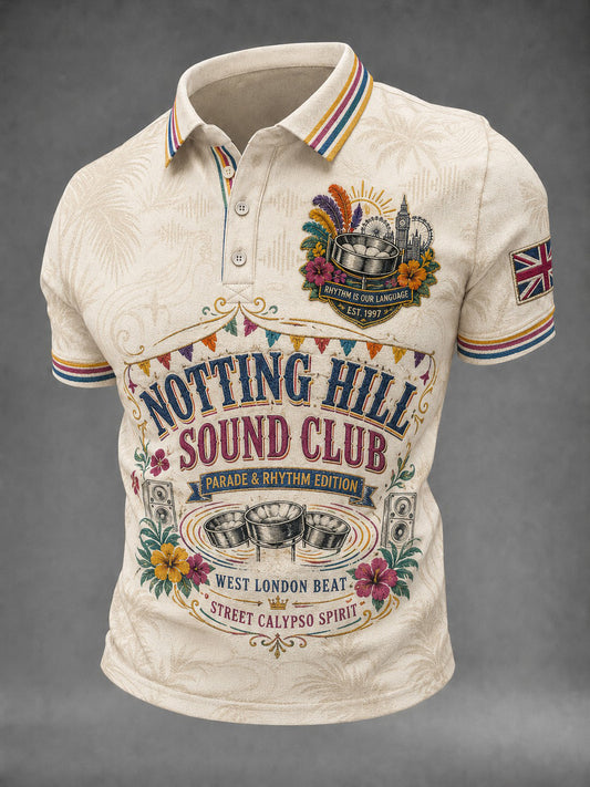 Men's Caribbean London Festival Notting Hill Carnival Printed Shirt