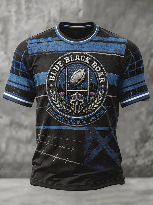 Men's Scotland Western Rugby Lover Printed T-shirt