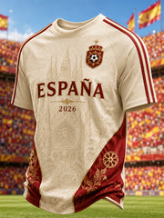 Men's Gift For Football Fans Print Casual Tee