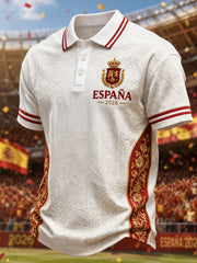 Men's Gift For Football Fans Print Casual Polo
