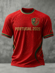 Men's Portugal Football Printed T-shirt