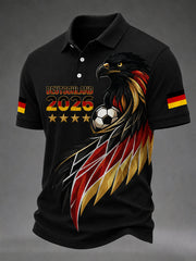 Men's German Football Fan Printed Casual T-Shirt
