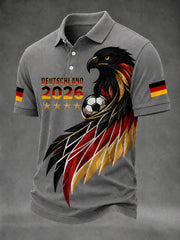Men's German Football Fan Printed Casual T-Shirt