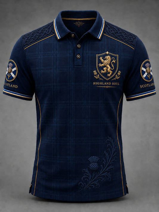 Men's Scotland Art Printed Short Sleeve Top
