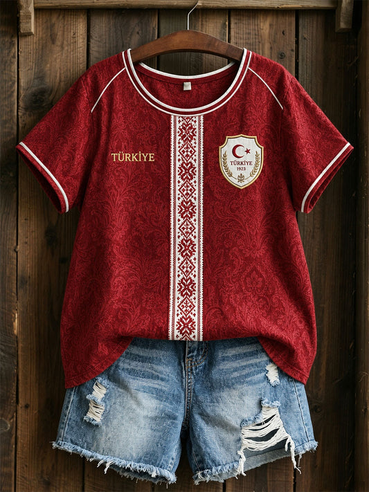 Women's Türkiye Cotton-Linen Top