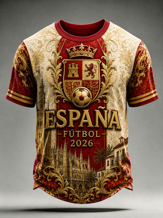 Men's Spain Futbol Fan 2026 Shirt