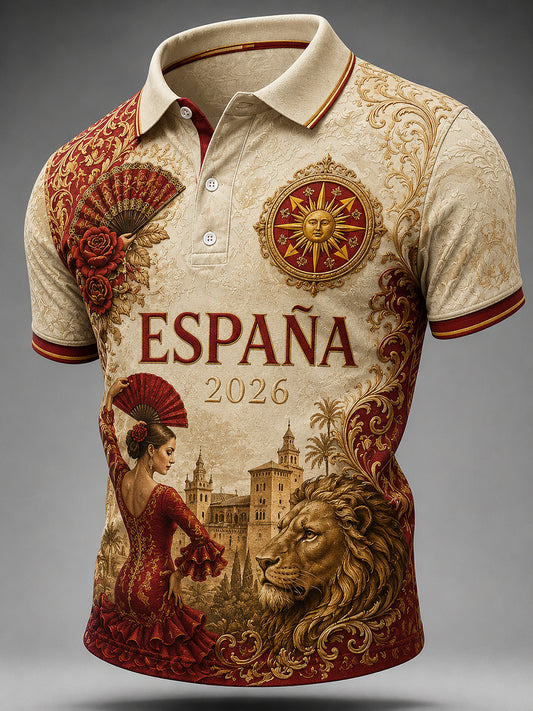 Men's Spain Futbol Fan 2026 Shirt