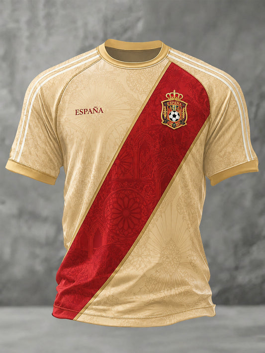 Men's Gift For Football Fans Print Casual Tee
