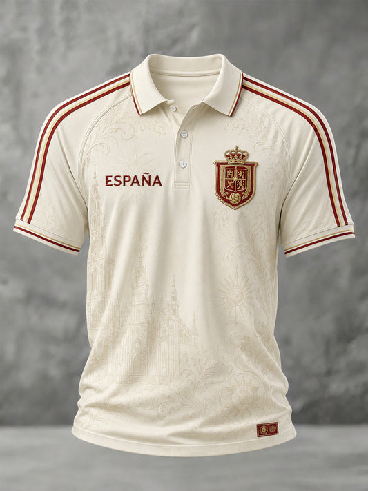 Men's Gift For Football Fans Print Casual Polo