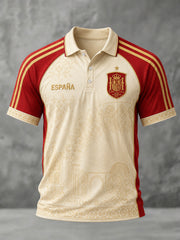 Men's Gift For Football Fans Print Casual Polo