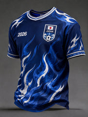 Men's Japanese Football Flame T-Shirts