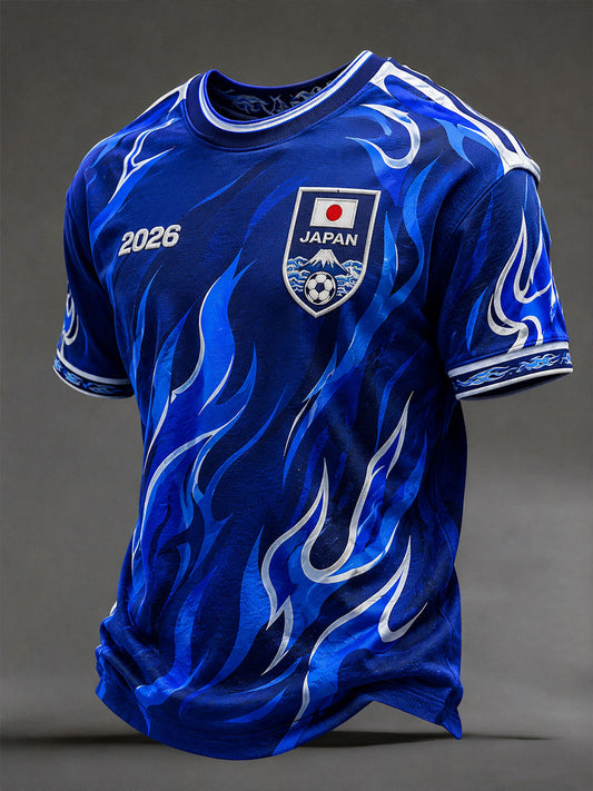Men's Japanese Football Flame T-Shirts