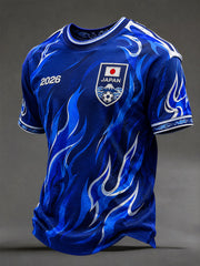 Men's Japanese Football Flame T-Shirts