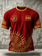 Men's Gift For Football Fans Print Casual Short Sleeve T-shirt