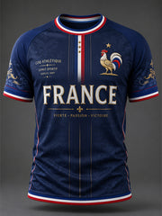 Men's France Football Short Sleeve T-shirt