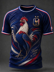 Men's France Football Printed T-shirt