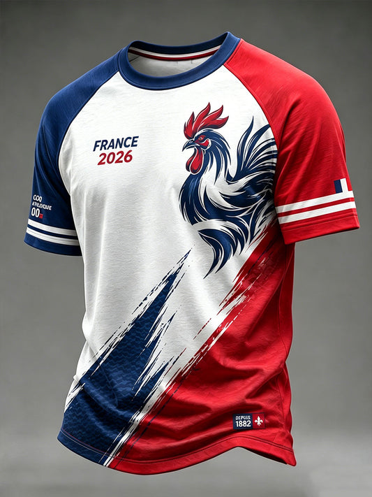 Men's France Football 2026 Short Sleeve T-shirt
