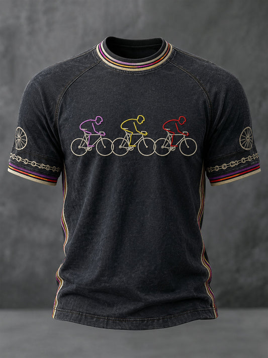 Men's Bicycle Race Short Sleeve T-shirt