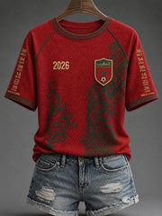 Women's 2026 Morocco Football T-shirts