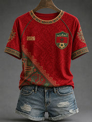 Women's 2026 Morocco Football T-shirts