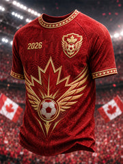 Men's Gift For Football Fans Print Casual Tee