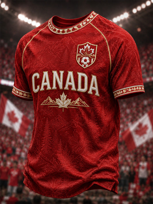 Men's Gift For Football Fans Print Casual Tee