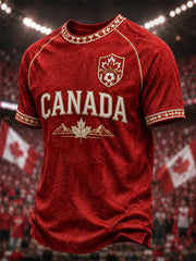 Men's Gift For Football Fans Print Casual Tee