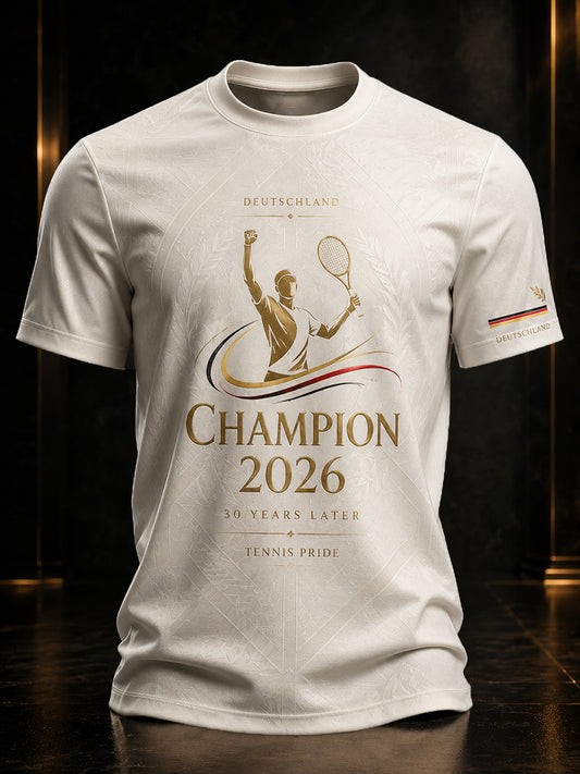 Men's 2026 Tennis Champion Commemorative T-Shirt