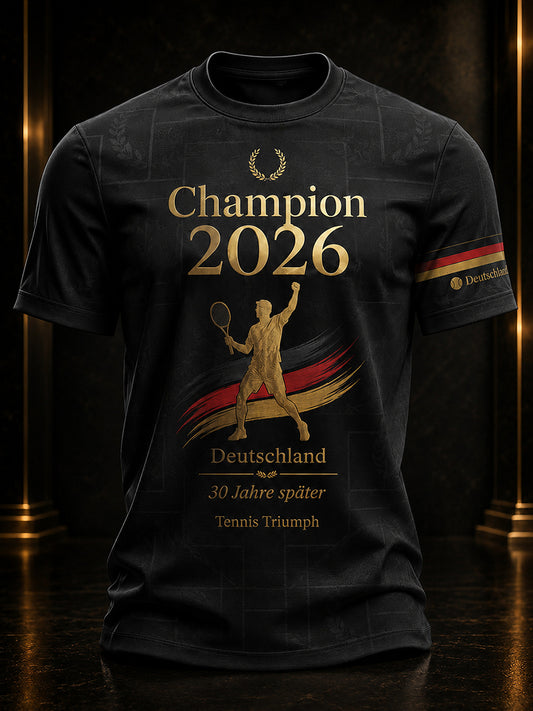Men's 2026 Tennis Champion Commemorative T-Shirt