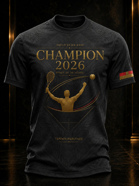 Men's 2026 Tennis Champion Commemorative T-Shirt