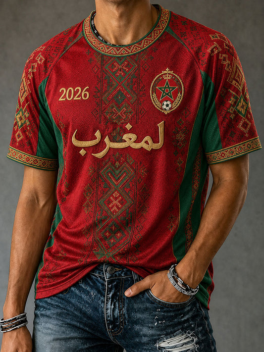 Men's 2026 Morocco Football T-Shirts