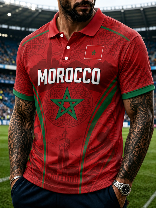 Men's MOROCCO Printed polo shirt