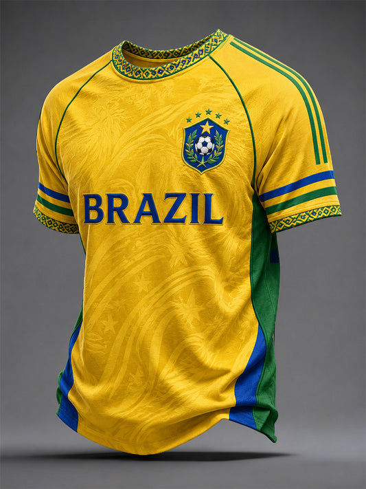 Men's Gift For Football Fans Print Casual Tee