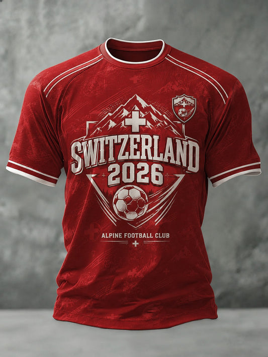 Men's Switzerland Printed T-shirt