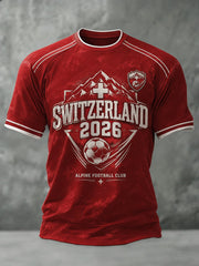 Men's Switzerland Printed T-shirt