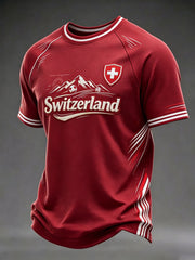 Men's Switzerland Printed T-shirt