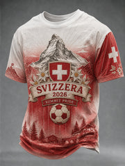 Men's Switzerland Team Fan Print T-Shirt