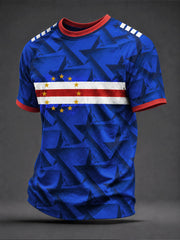 Men's Gift For Football Fans Print Casual Tee