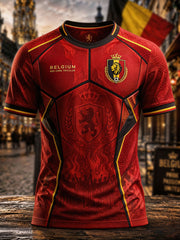 Men's Belguim Pride Art Printed T-shirt
