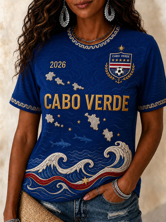 Women's Gift For Football Fans Print Casual Tee