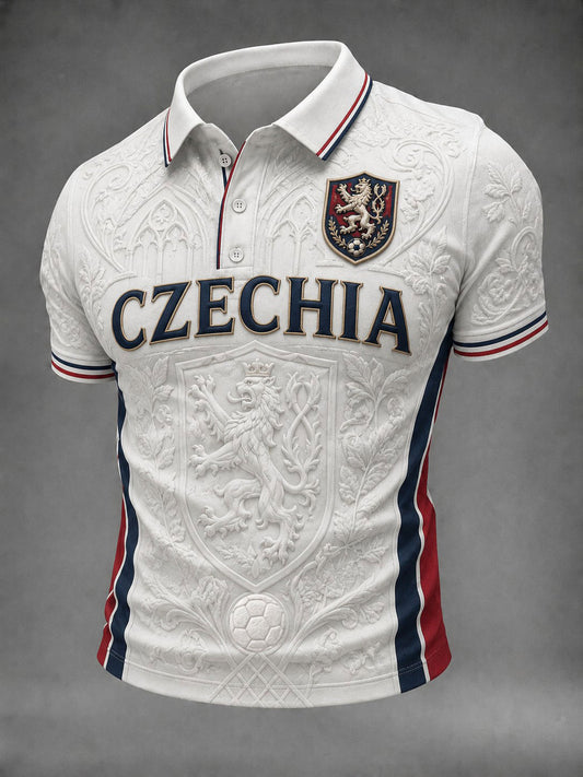 Men's CZECHIA Football Printed Shirt