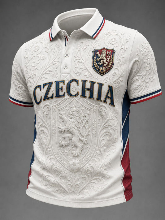 Men's CZECHIA Football Printed Shirt