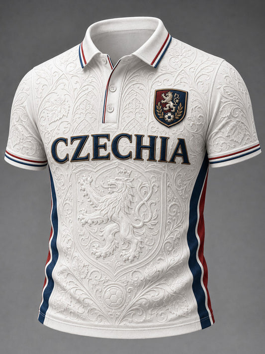 Men's CZECHIA Football Printed Shirt