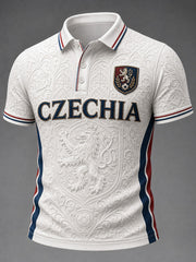 Men's CZECHIA Football Printed Shirt