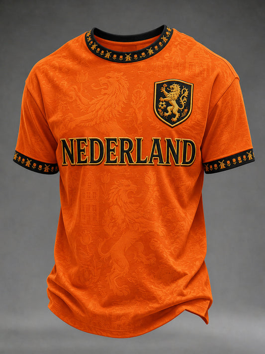 Men's Gift For Football Fans Print Casual Tee