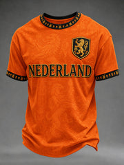 Men's Gift For Football Fans Print Casual Tee