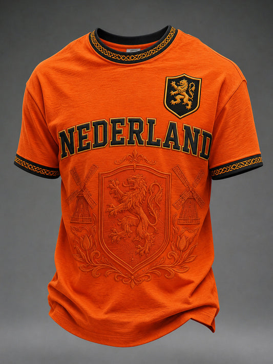 Men's Gift For Football Fans Print Casual Tee