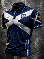 Men's UK Football Lover Scotland Printed polo shirt